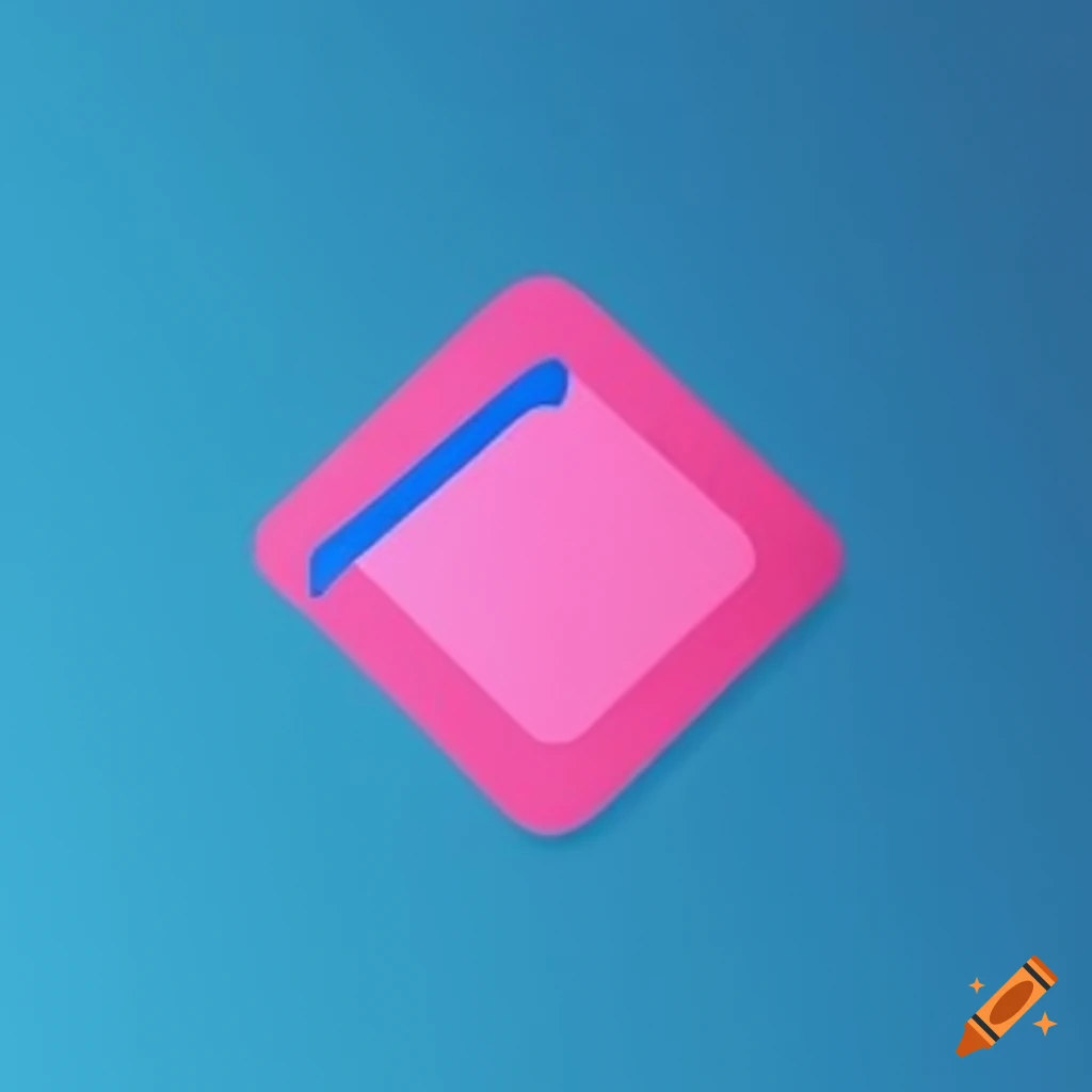 Blue and pink zig zag z brand icon on Craiyon