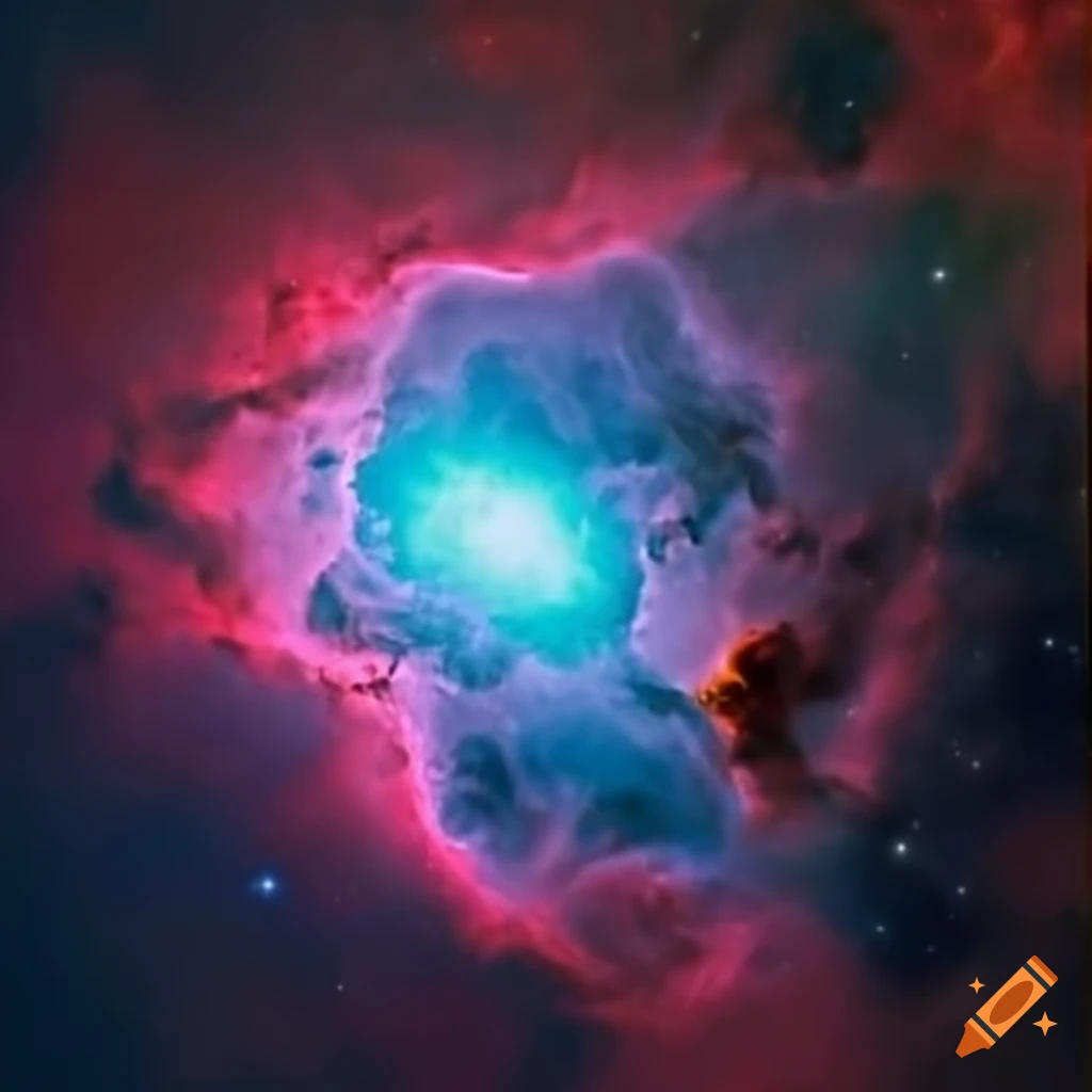 The apple nebula in sagittarius constellation