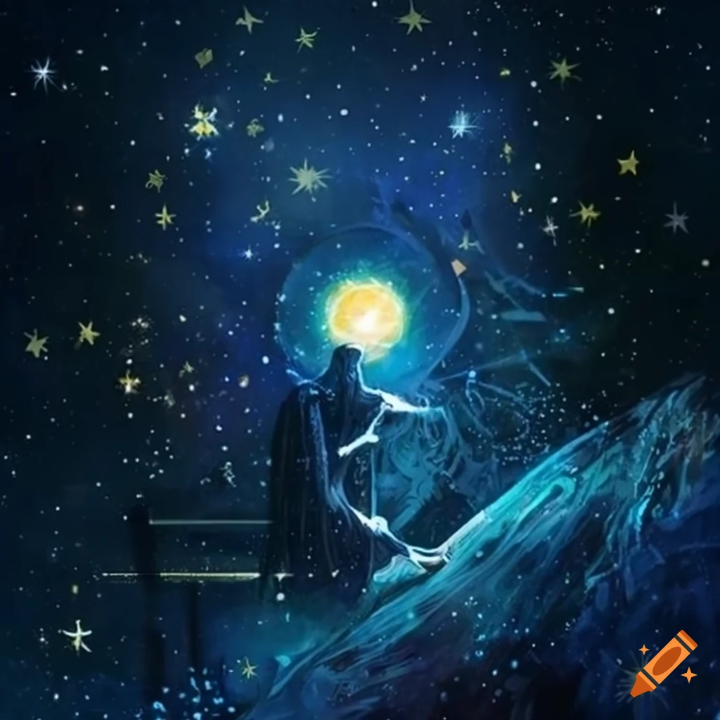Starry Tarot Card With A Male Figure On Craiyon starry-tarot-card-with-a-male-figure-on-craiyon