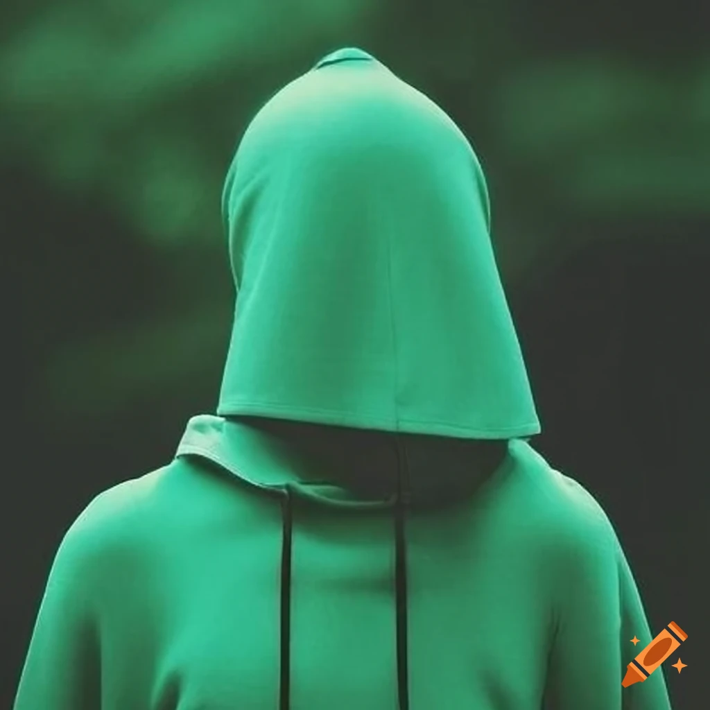 girl wearing green hoodie and hijab with Palestine flag