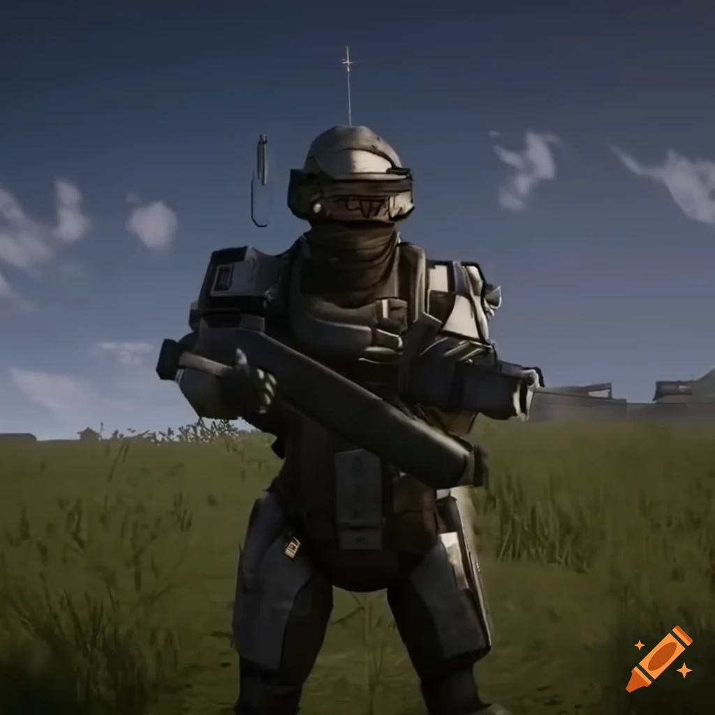 sci-fi British soldiers with flag and tank in Unreal Engine 5