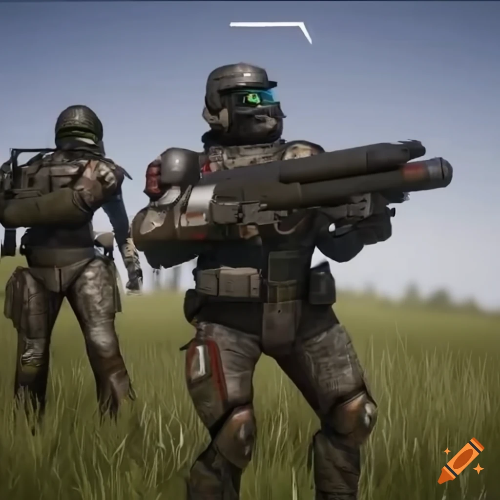 sci-fi British soldiers with flag and tank in Unreal Engine 5