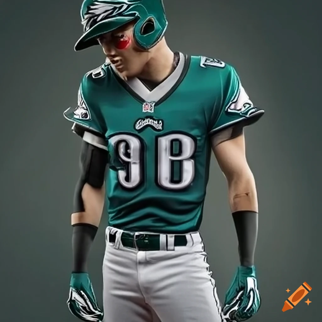 Philadelphia Eagles Inspired Baseball Uniform On Craiyon