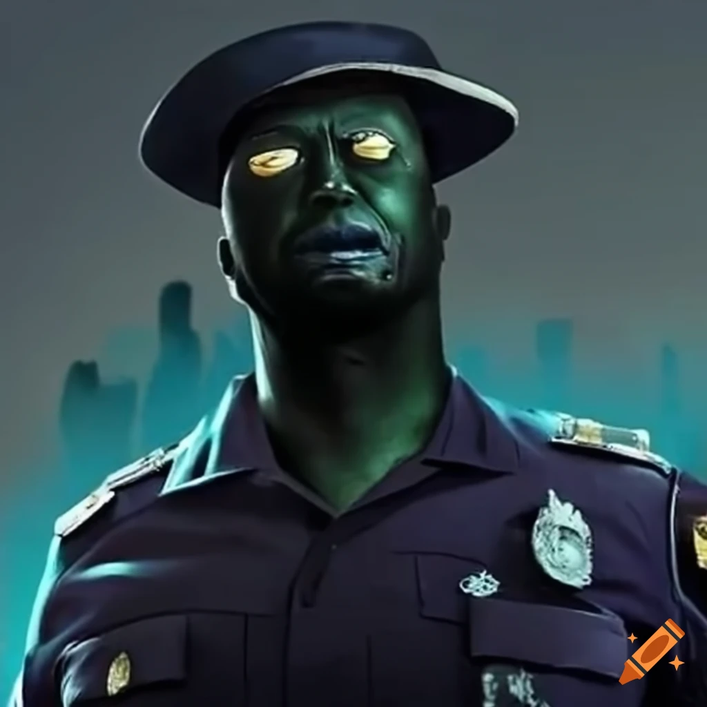 artwork of monster cops in Jamaica