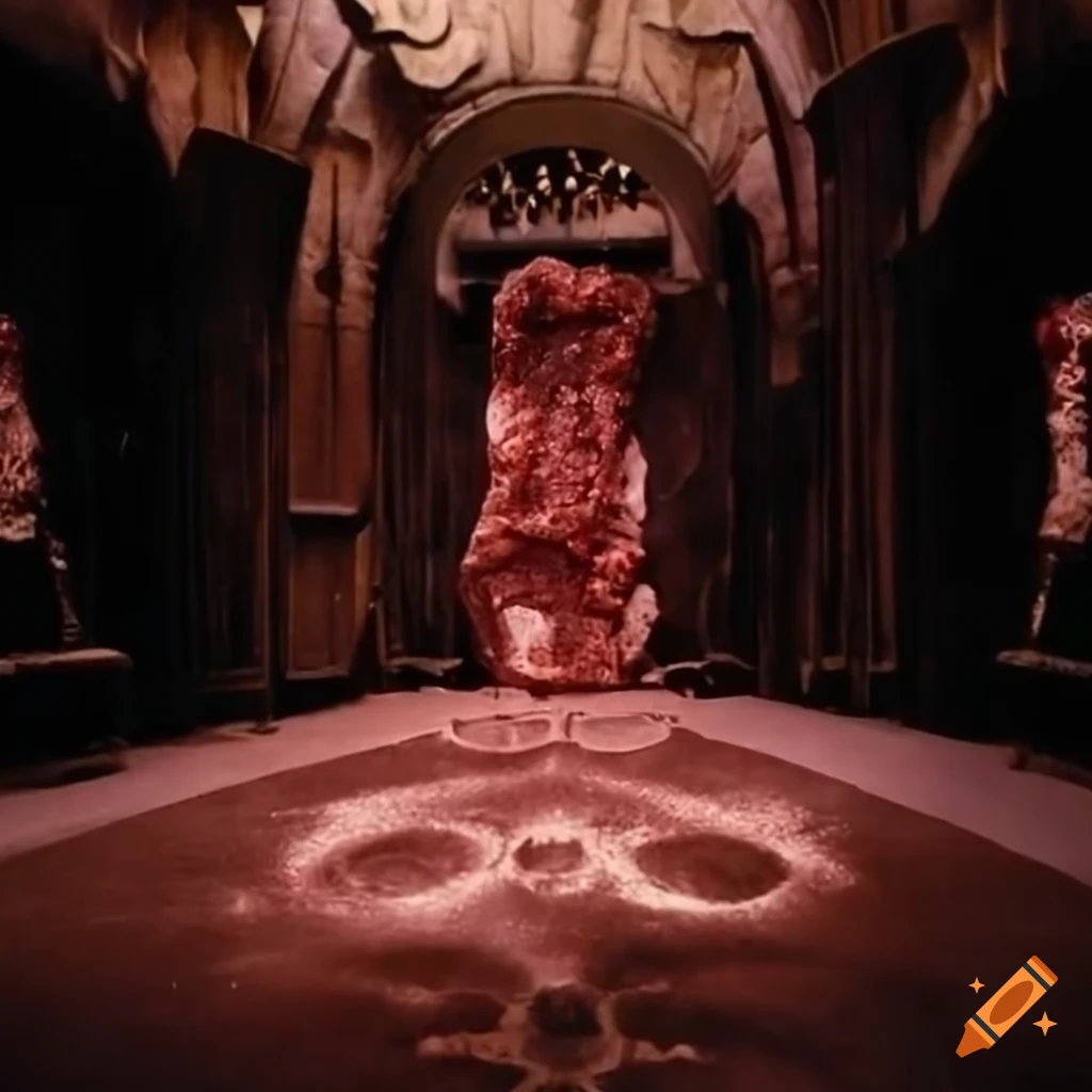 Doctor Who TV set with Zygons on Scottish moor