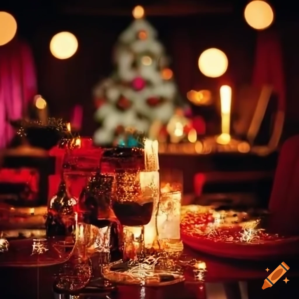 Image of a fancy christmas party on Craiyon