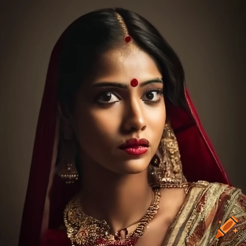 Captivating Image Of An Indian Lady On Craiyon