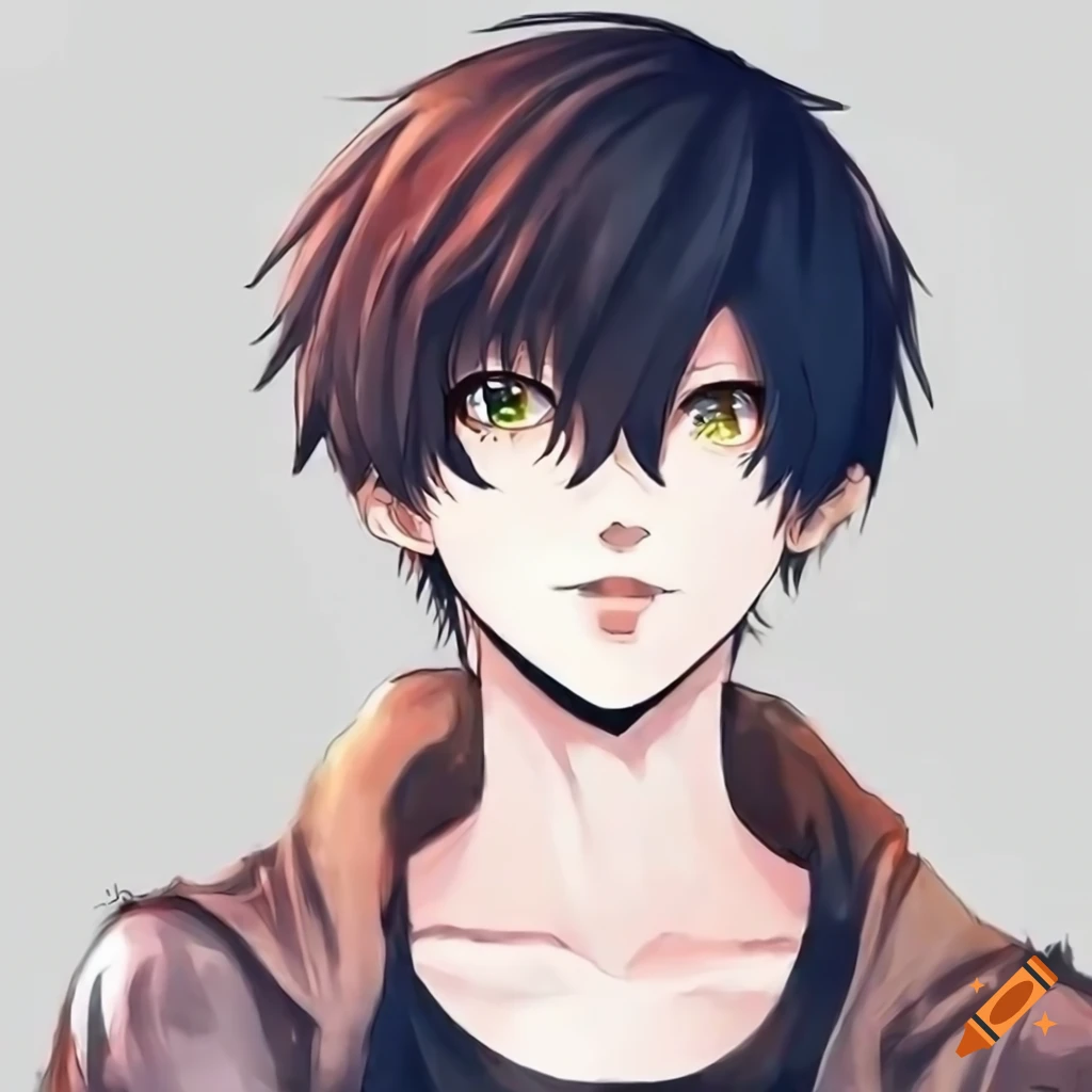 illustration of an anime boy