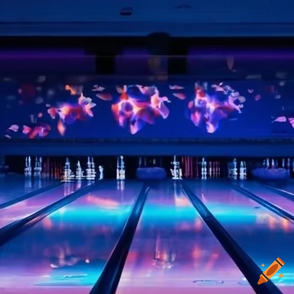 bowling-alley-with-summer-theme-decoration