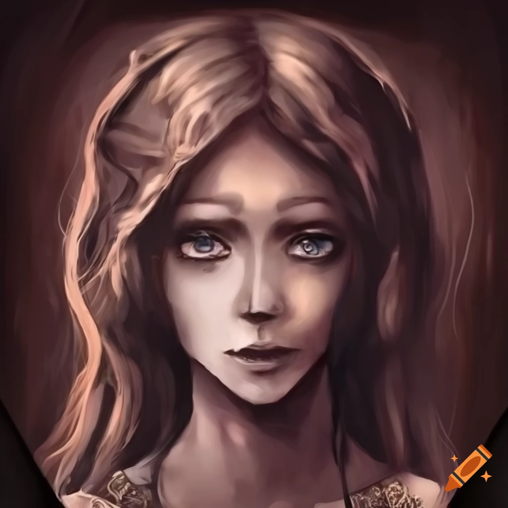 reversed-daughter-of-cups-tarot-card-on-craiyon