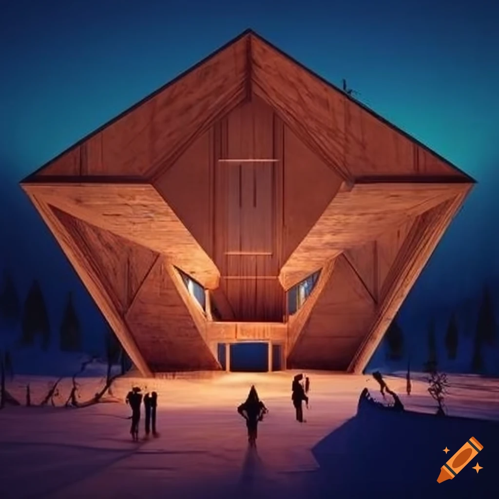 illusion of a cathedral-like cabin