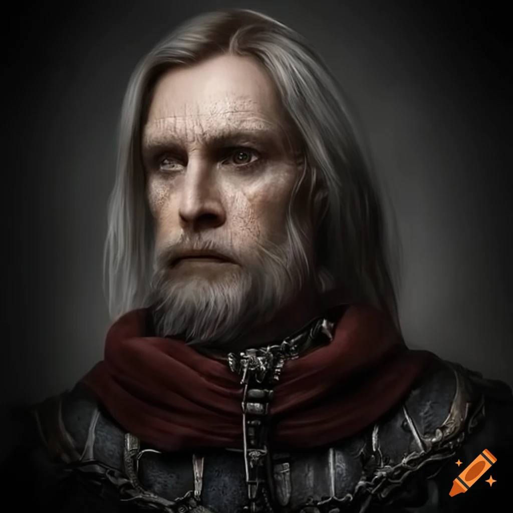 hyper realistic depiction of Gothic King Arthur