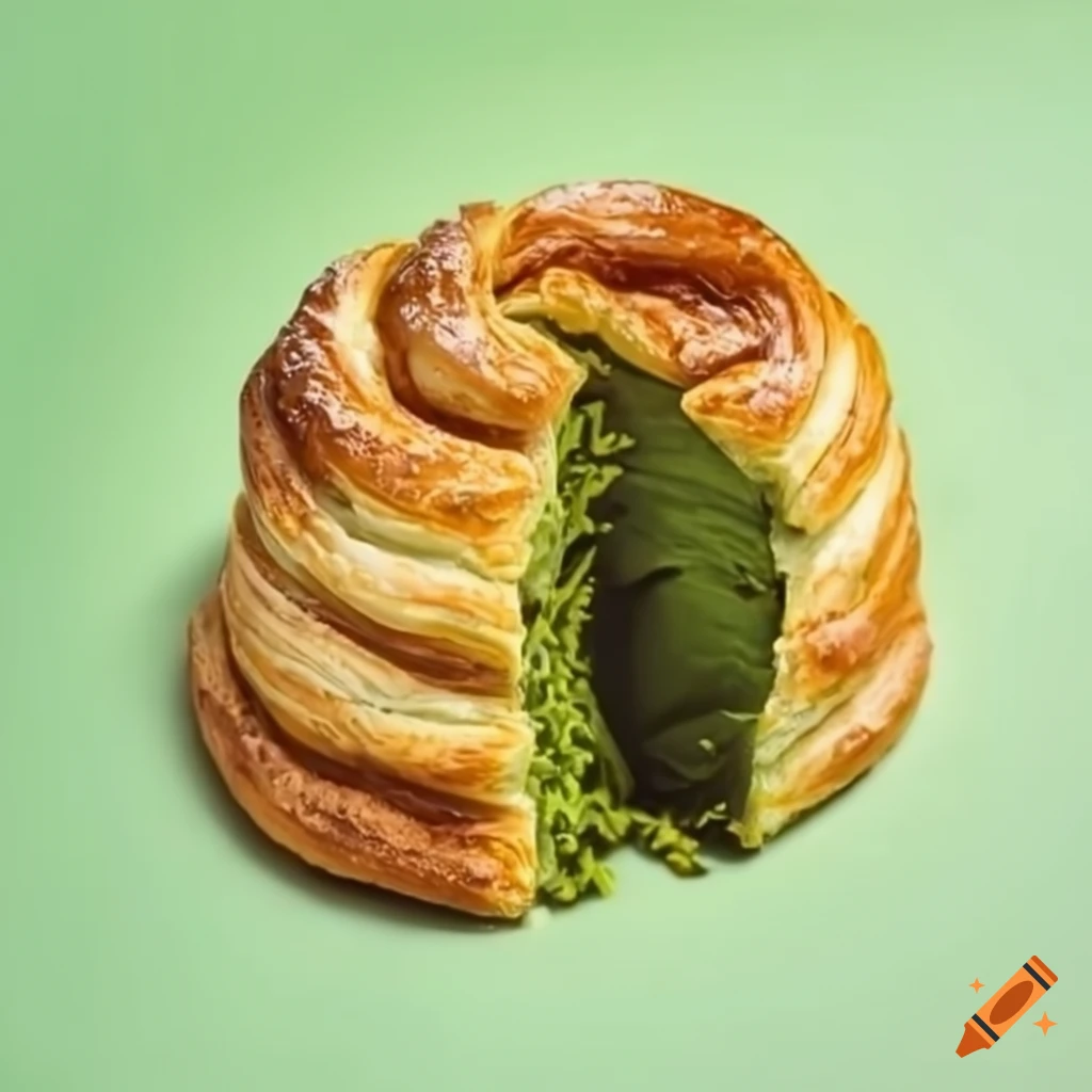 green puff pastry