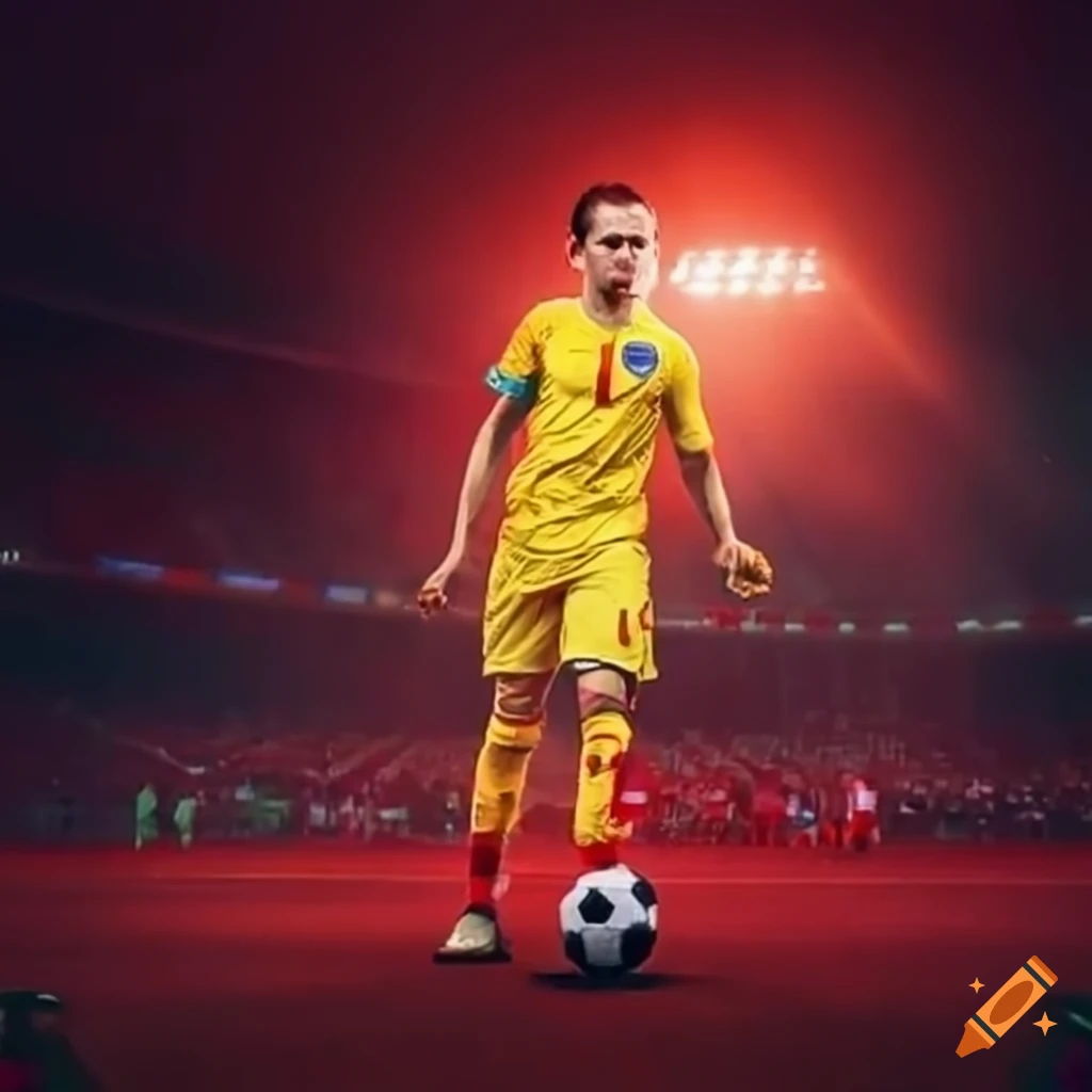 Viewers watching a soccer match on Craiyon