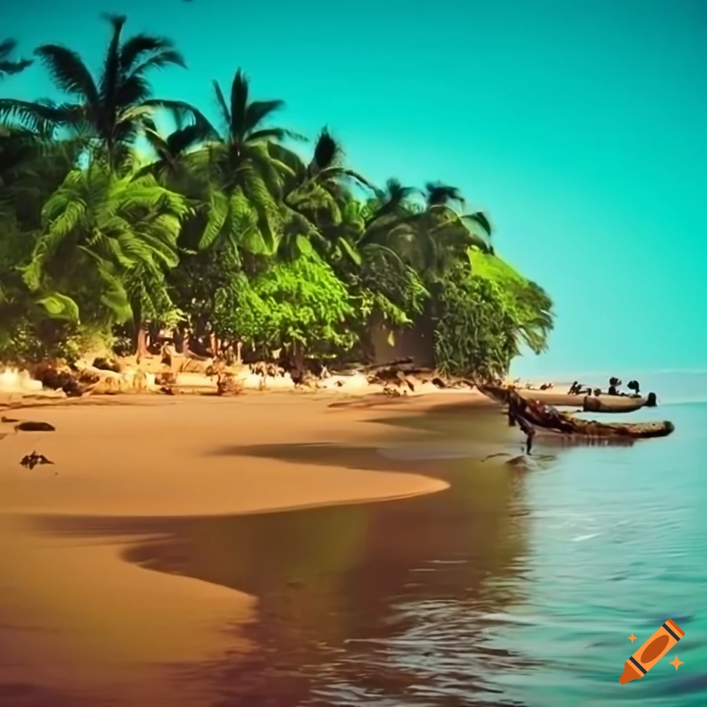 Tourists exploring ivory coast on Craiyon