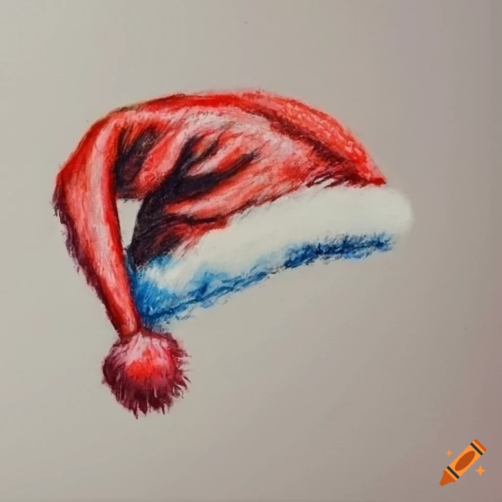 Hand Drawn Santa Hat Stock Illustration - Download Image Now - Santa Hat,  Drawing - Art Product, Illustration - iStock