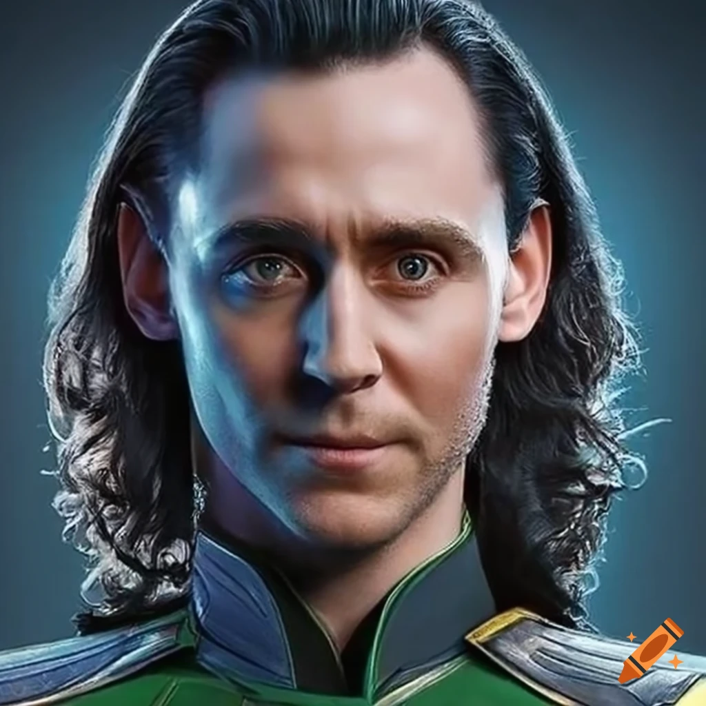 Photo realistic portrait of loki from the marvel series