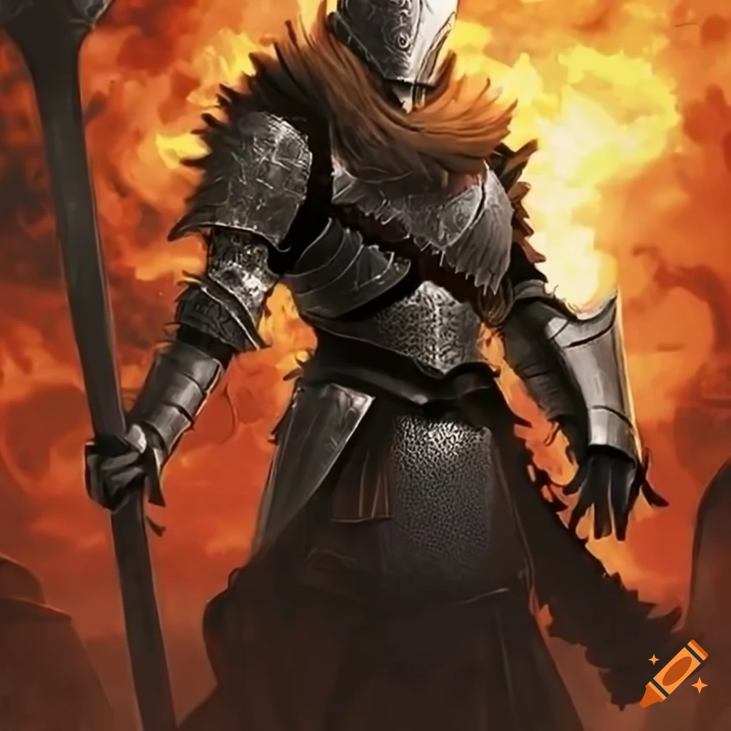 illustration of a knight
