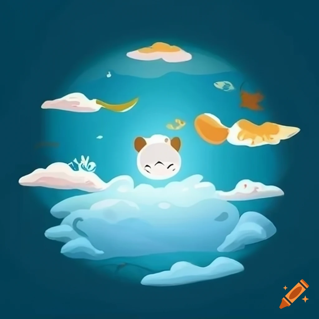 calming animals in a heavenly baby nursery