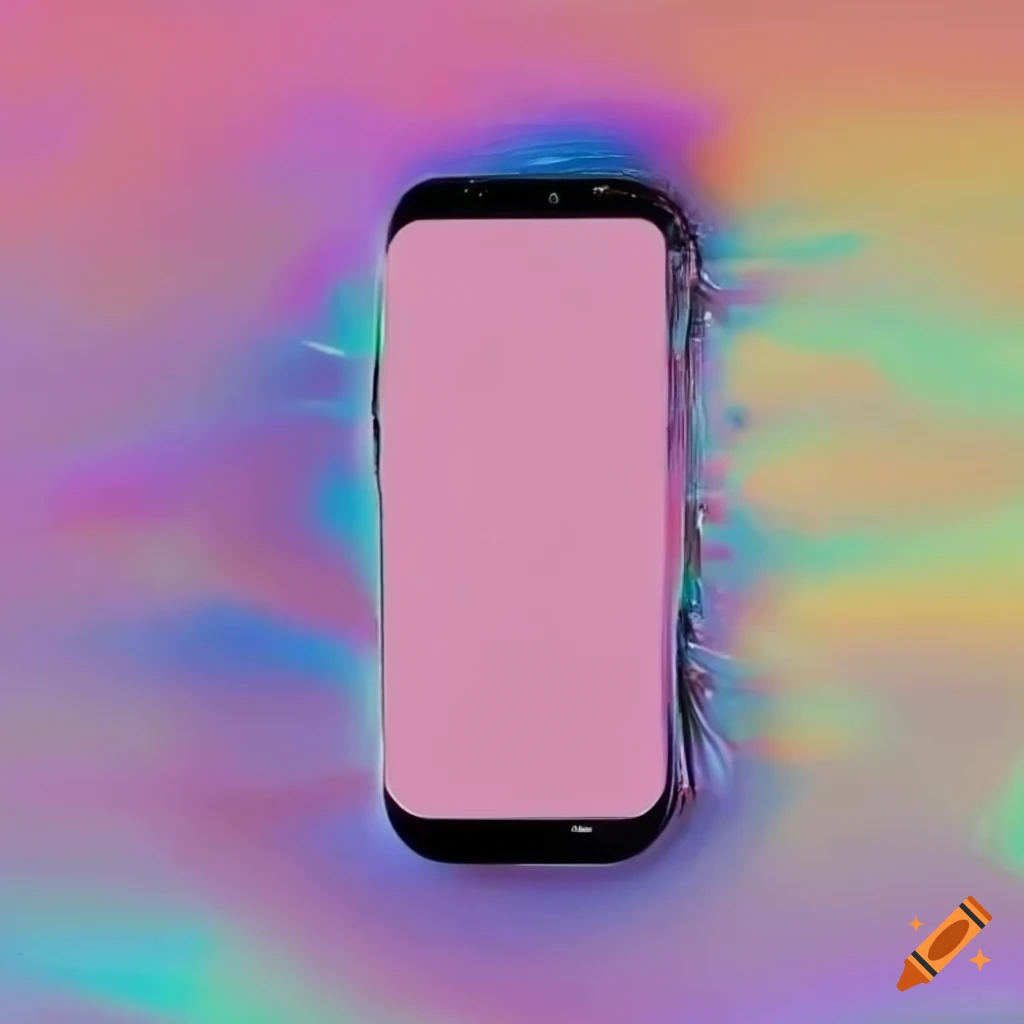 minimalistic artwork of AI emerging from a phone screen