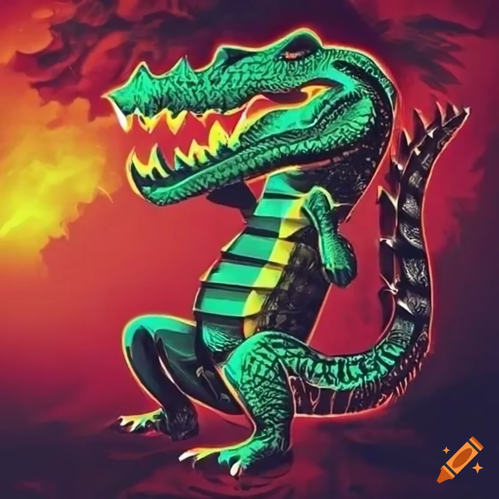 Psychedelic Heavy Metal Crocodile Logo On Craiyon psychedelic-heavy-metal-crocodile-logo-on-craiyon