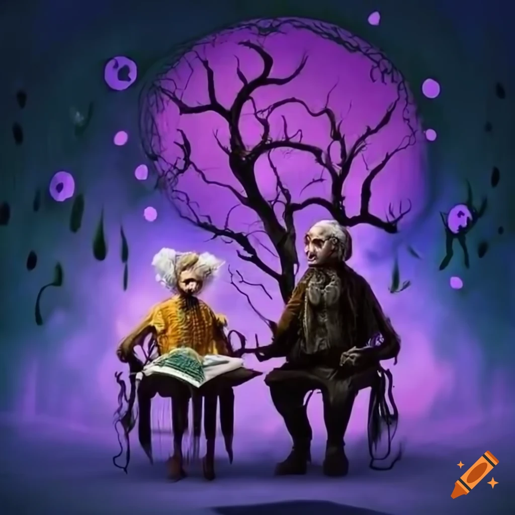 imagen de una pareja de ancianos felices leyendo un libro
