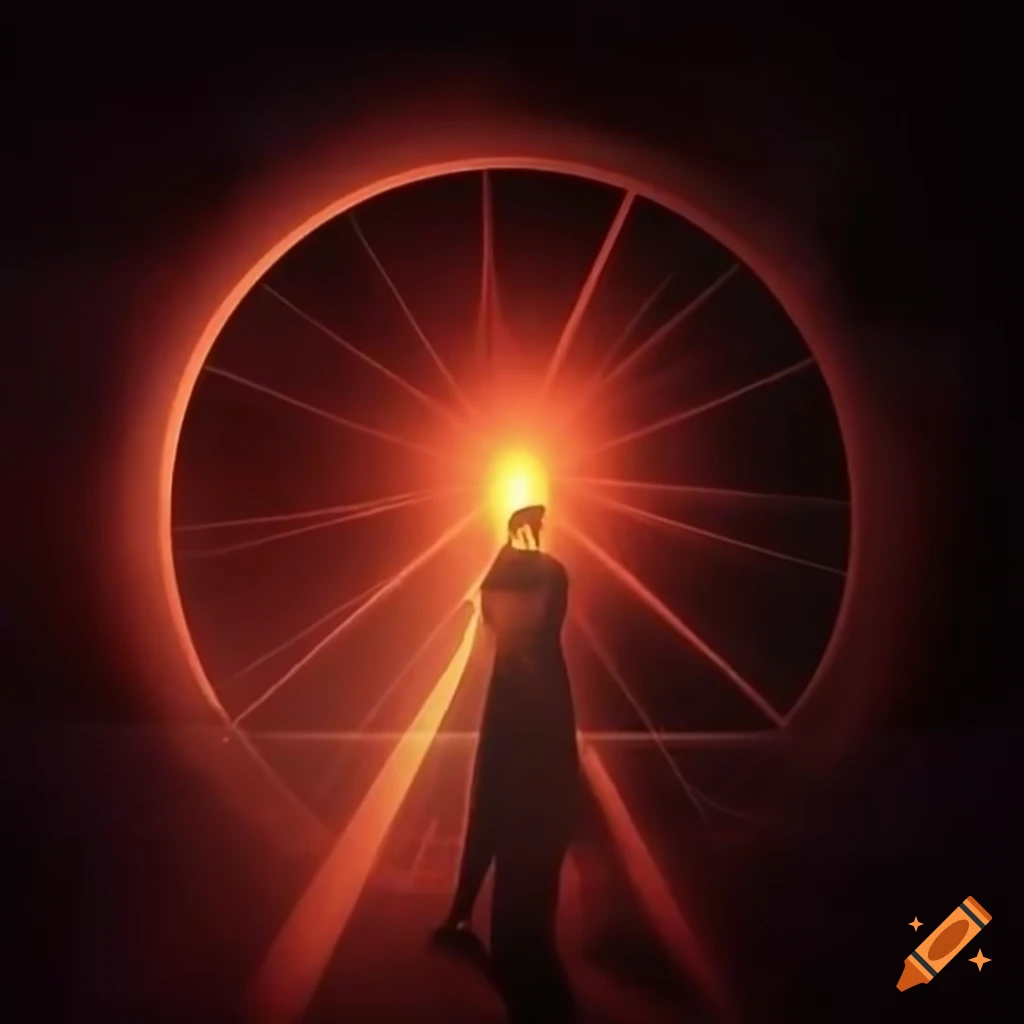 Hd image of a religious edm concert with laser lights on Craiyon