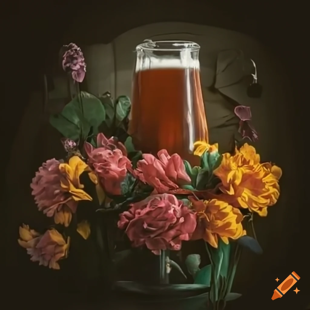 brewery fermenters surrounded by flowers
