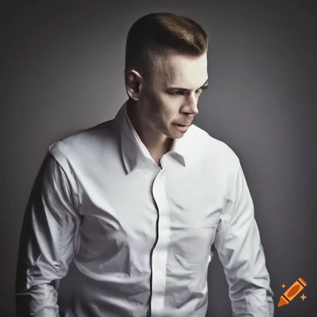 Portrait Of A White Man In A Dress Shirt On Craiyon portrait-of-a-white-man-in-a-dress-shirt-on-craiyon