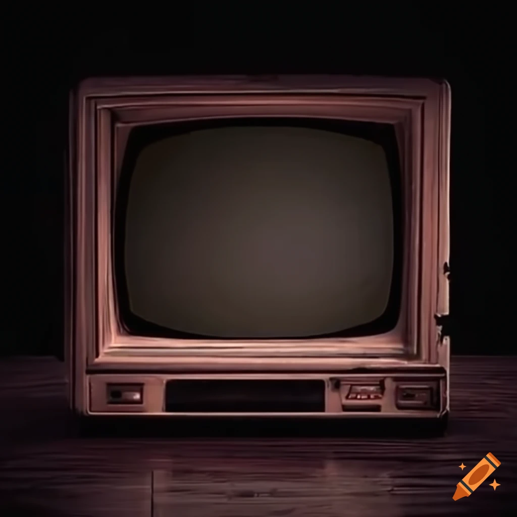 vintage room with glitching VHS TV and Disney+ logo