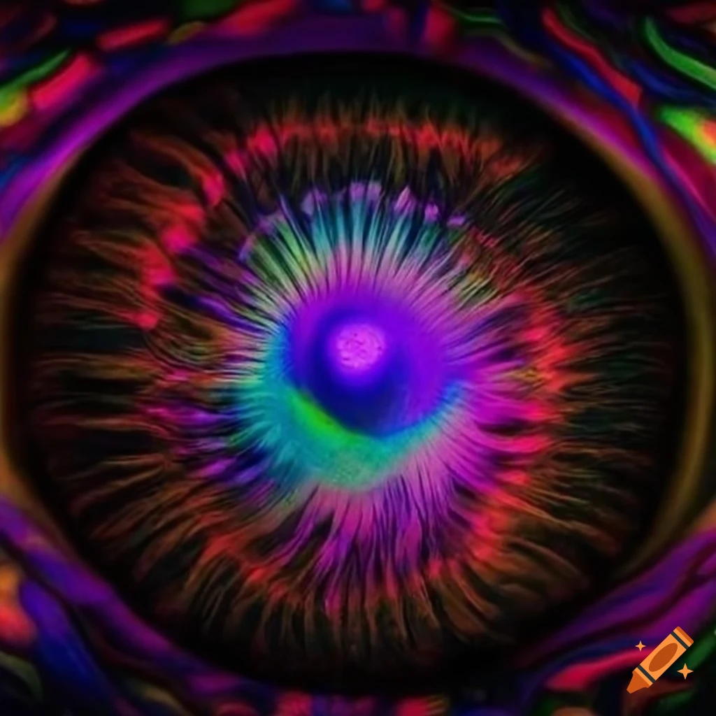 Abstract image of a psychedelic eye on Craiyon