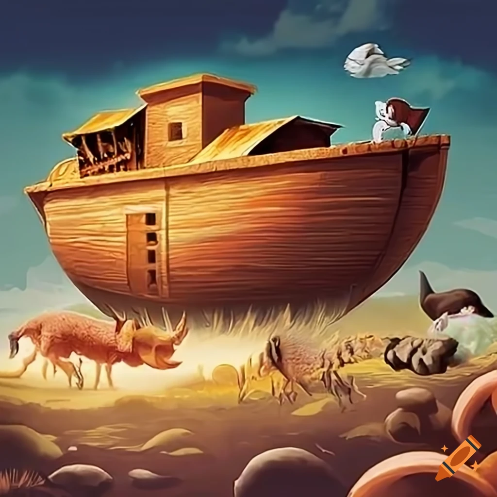 Image Of Noah S Ark On Craiyon 9BtvvaXzRq2 XibO6fQXVQ.webp