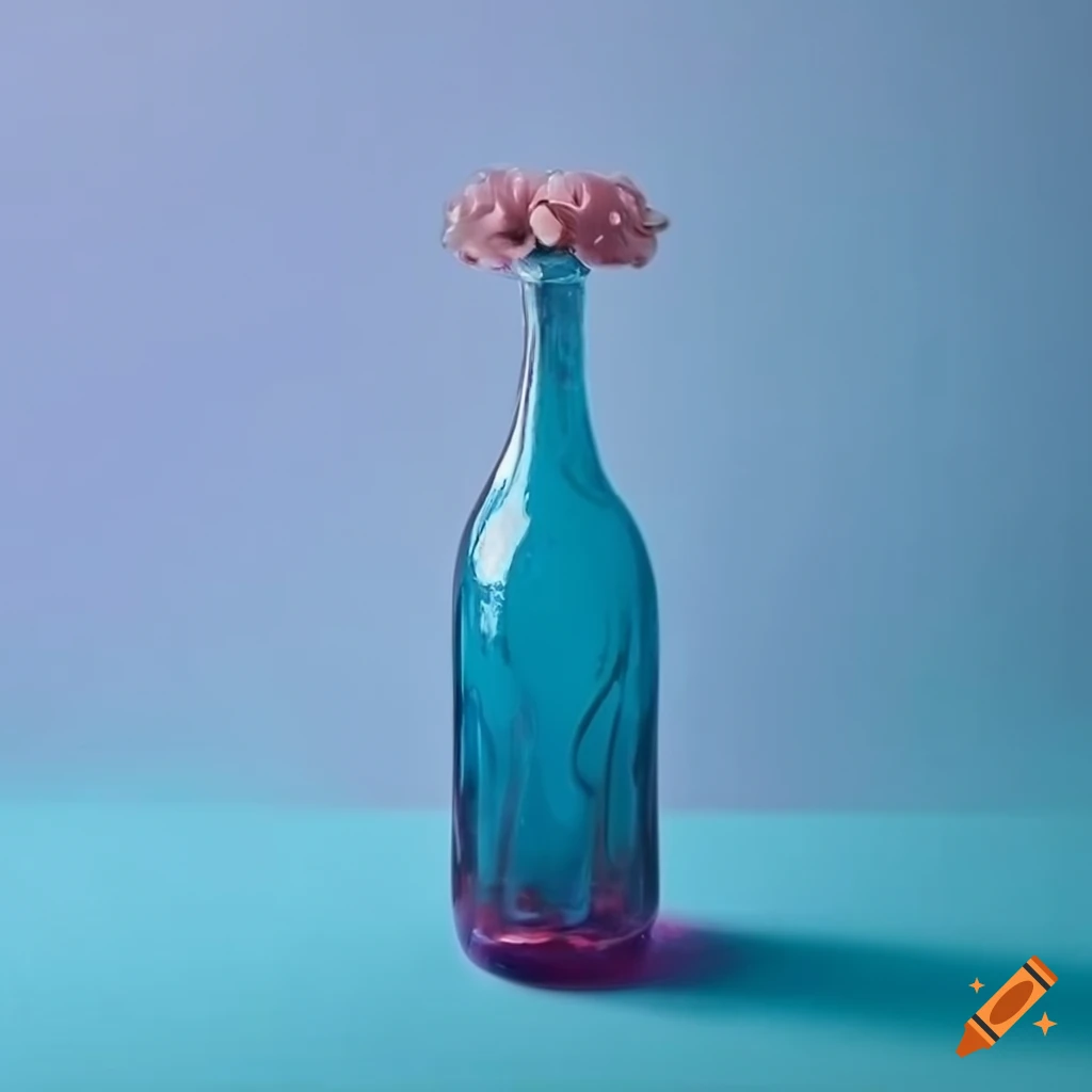 Glass Vase Filled With Colorful Flowers 7088
