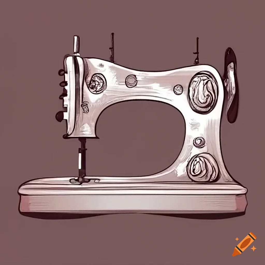 Sewing machine on Craiyon