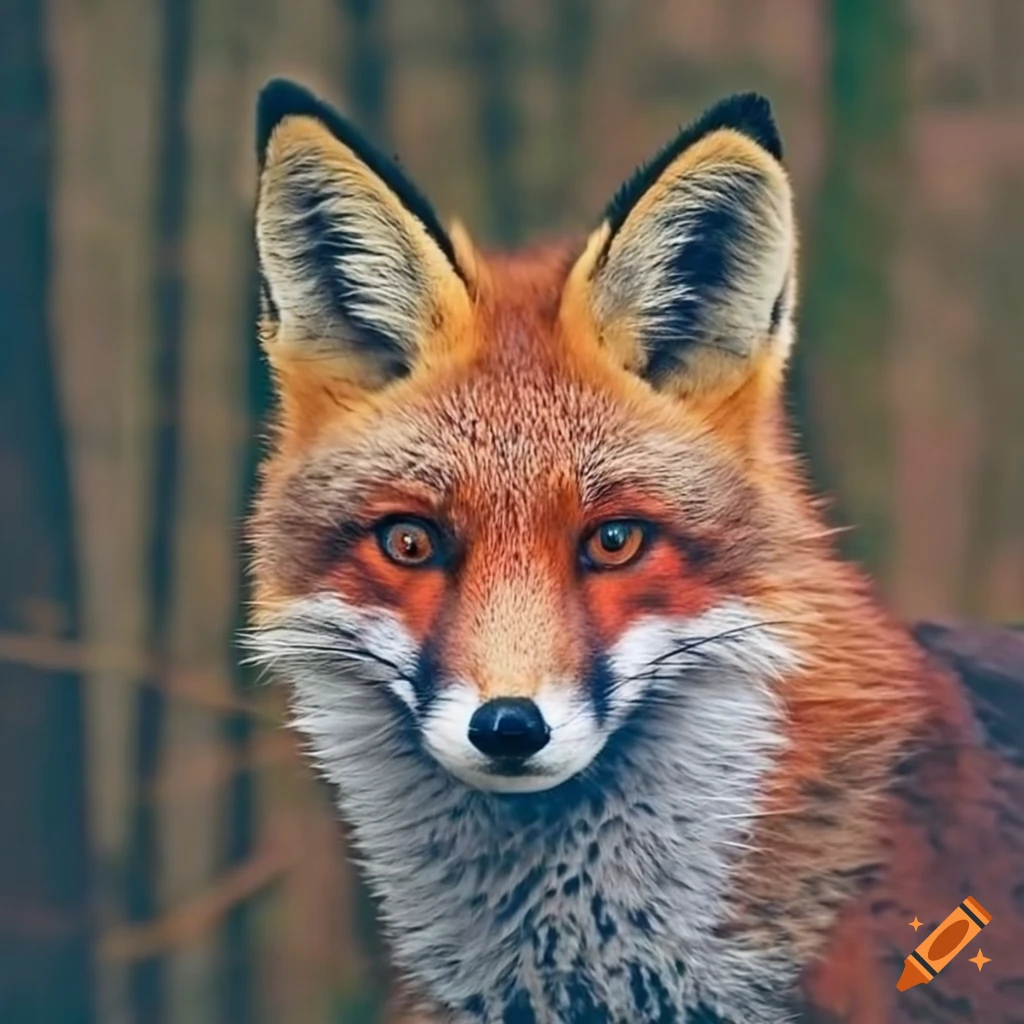 a fox in the woods