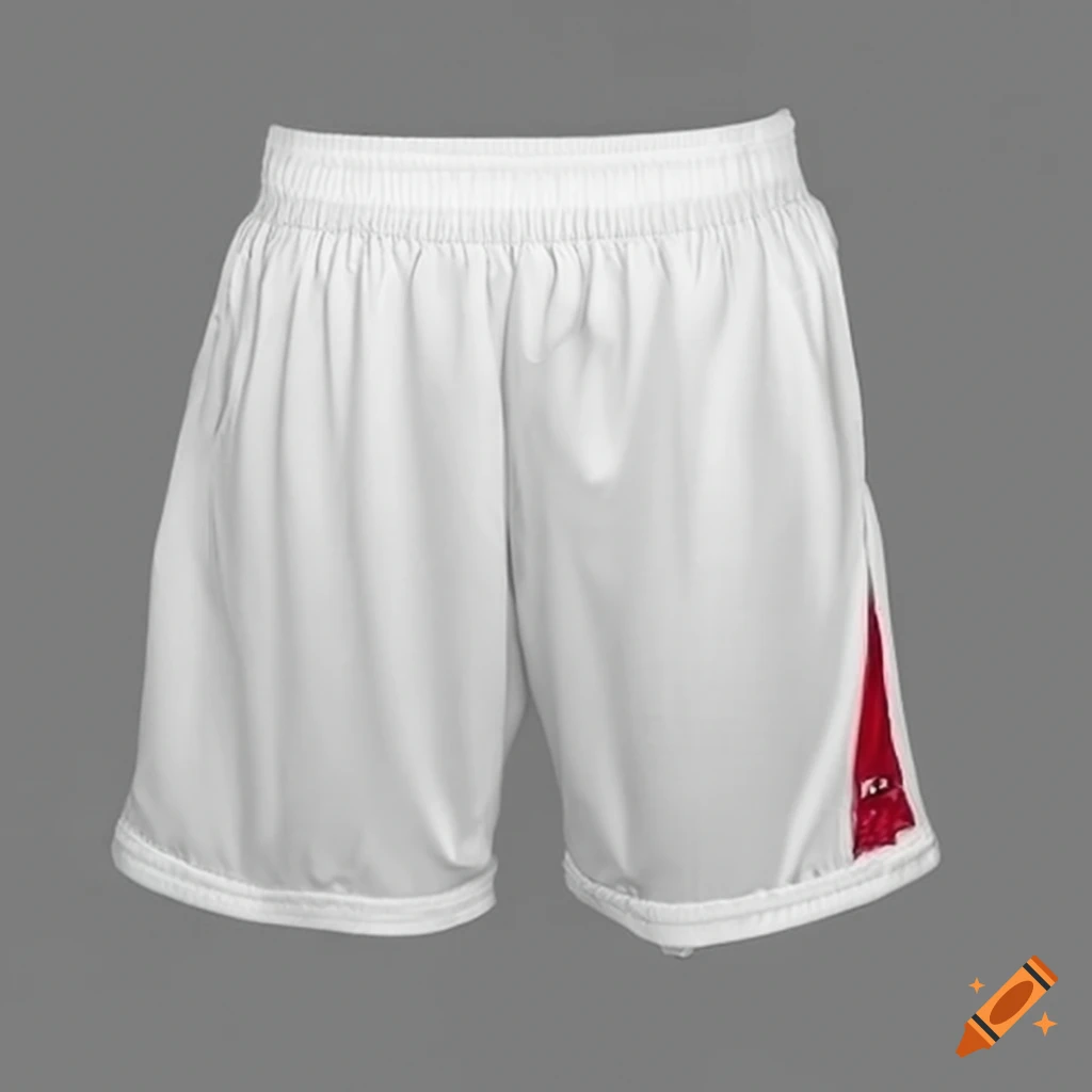 White women's basketball shorts on Craiyon