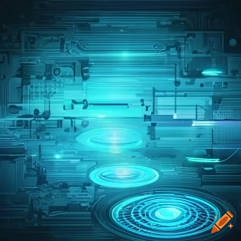 Binary code technology background on craiyon