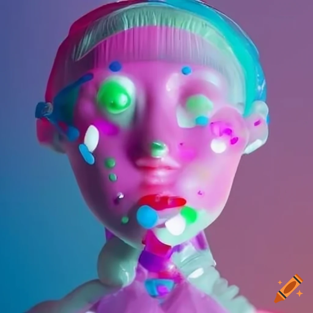 Sculpture of plastic people