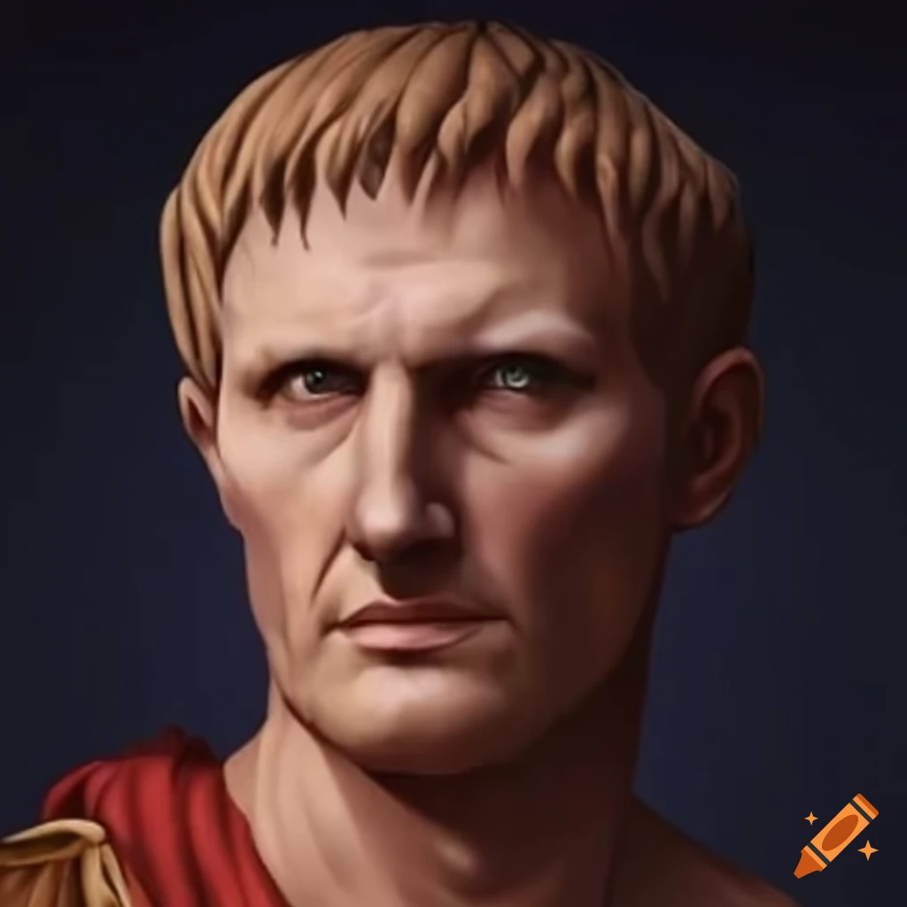 Portrait of gaius julius caesar on Craiyon