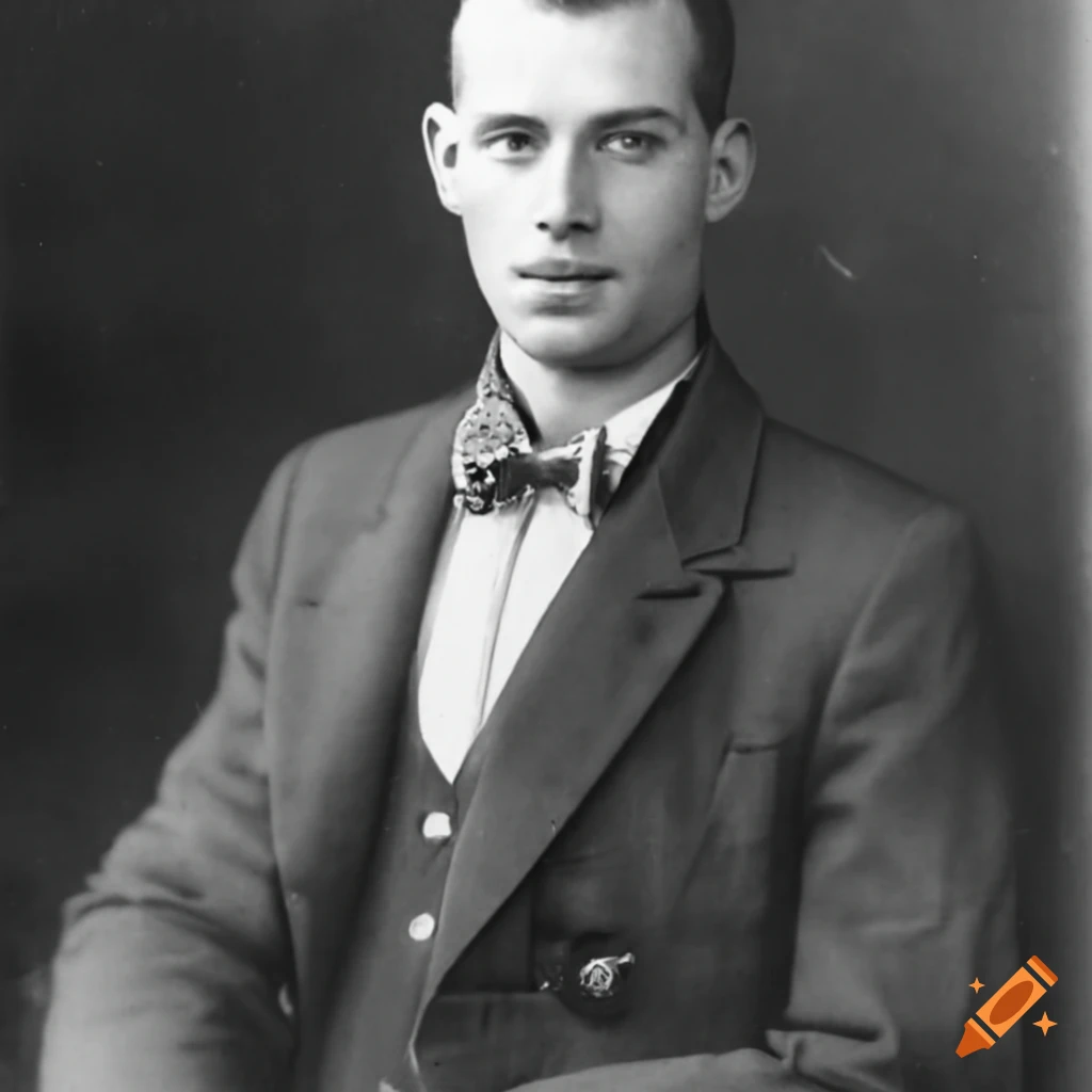 Portrait Of A Young German Man On Craiyon