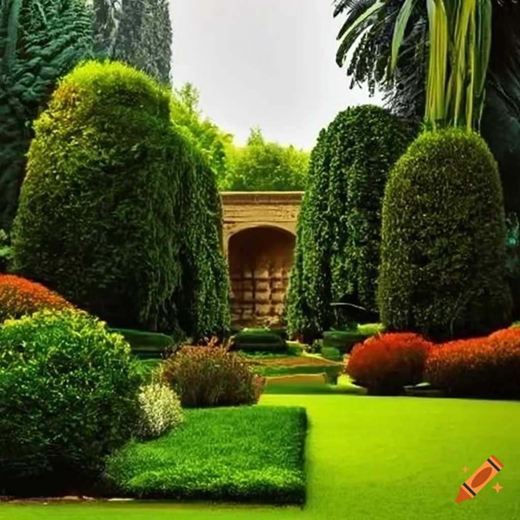 landscape of a Middle Eastern garden