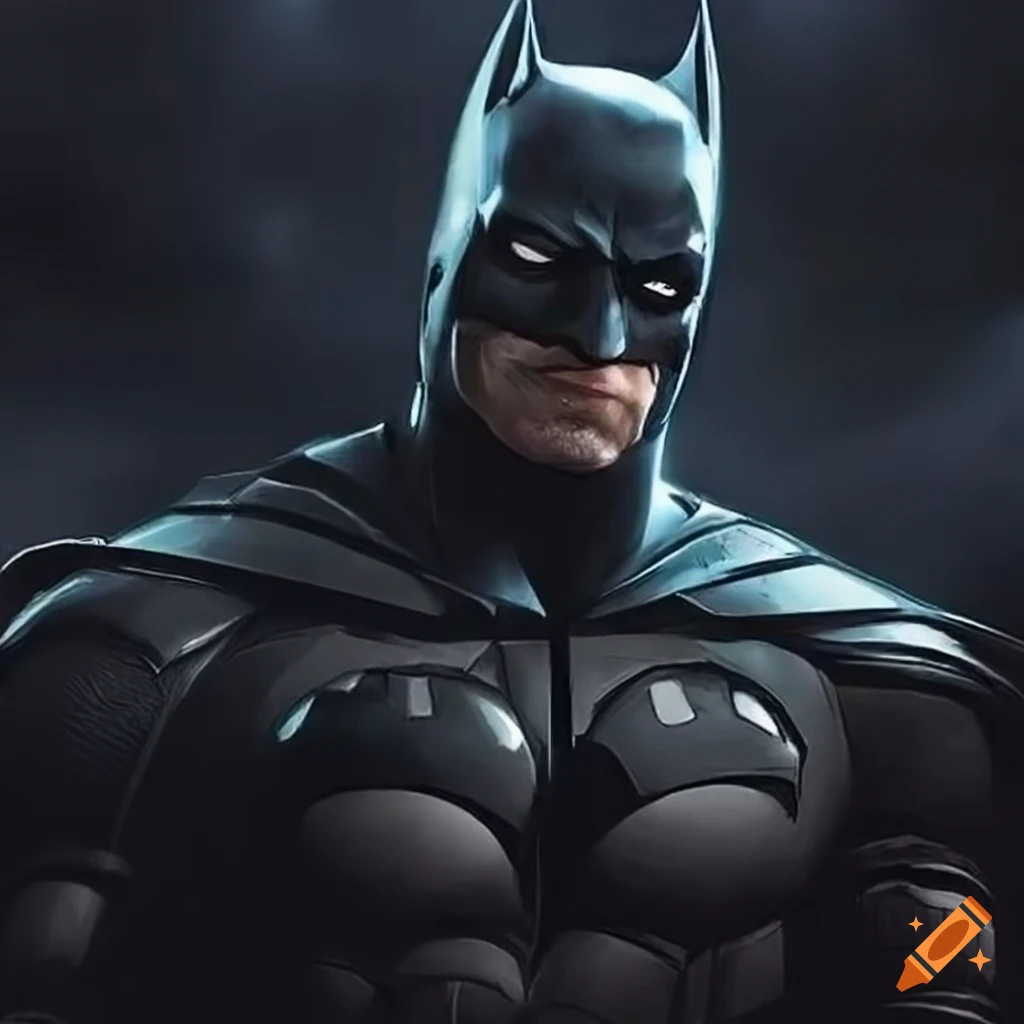 Batman in the Batmobile