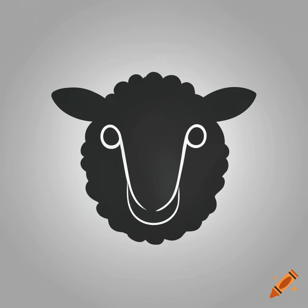 Sheep Logo Vector Hd Images, Sheep Logo Template, Sheep Clipart Black And  White, Sheep, Icon PNG Image For Free Download