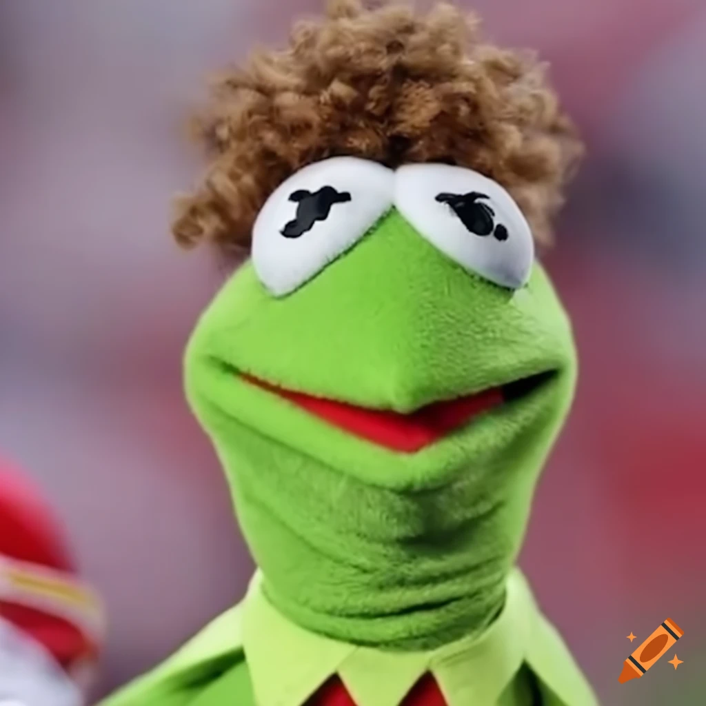 Kermit the Frog as Patrick Mahomes meme