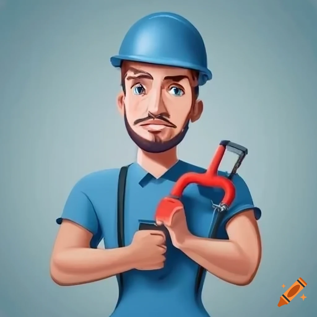 Plumber Fixing A Pipe On Craiyon