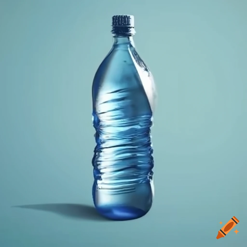 Advertisement for a bottle of water