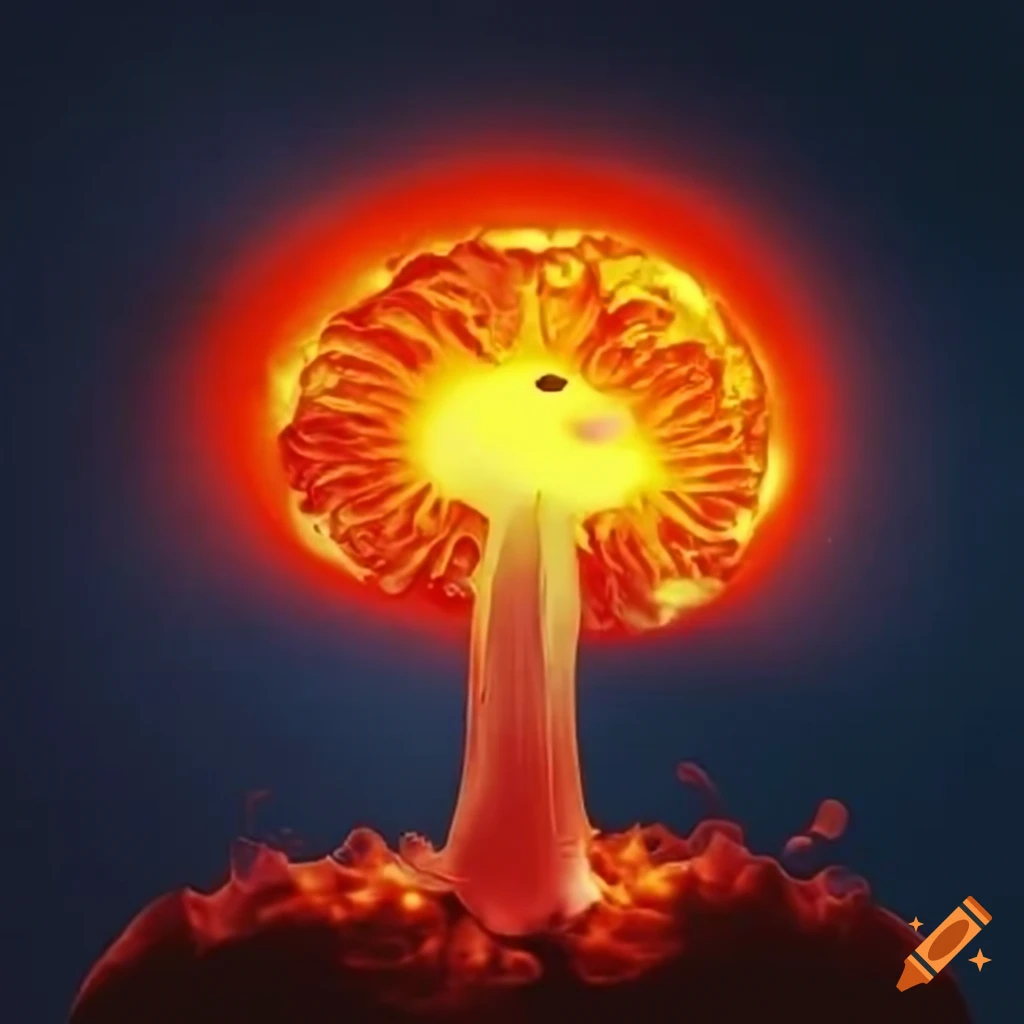 plasma resembling a mushroom in the sky