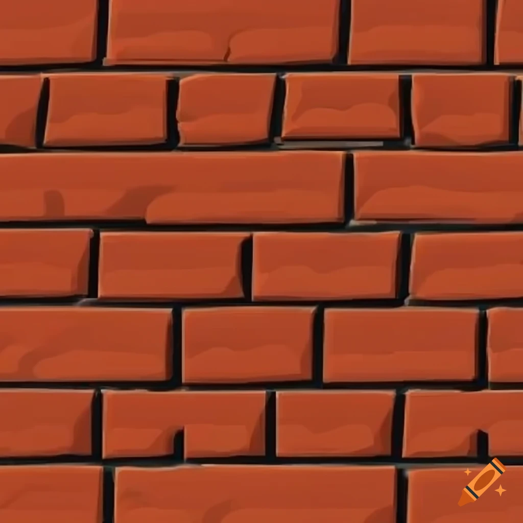 Repeatable brick wall texture with anime colors on Craiyon