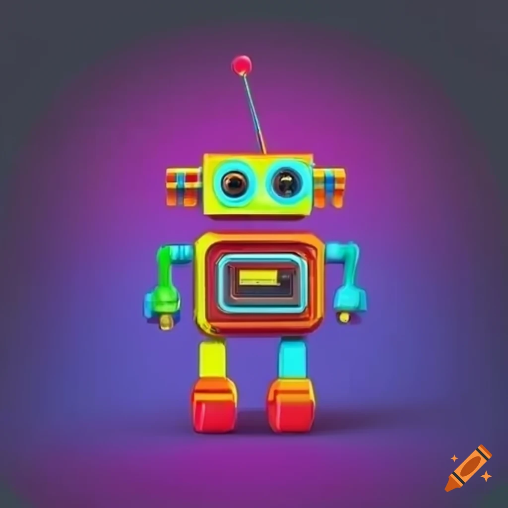 Colorful Logo With Toys Robots And Vehicles On Craiyon