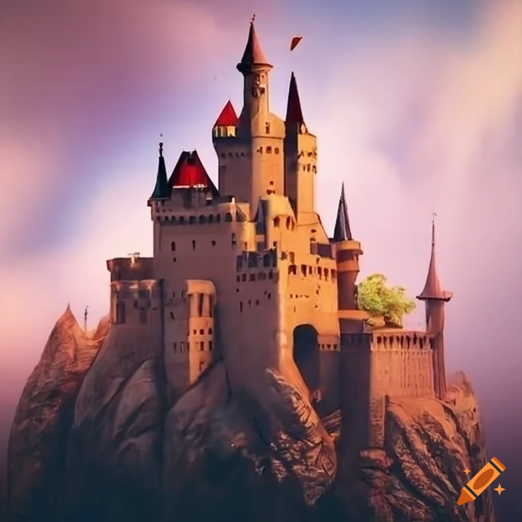 Castle In A Picturesque Landscape On Craiyon